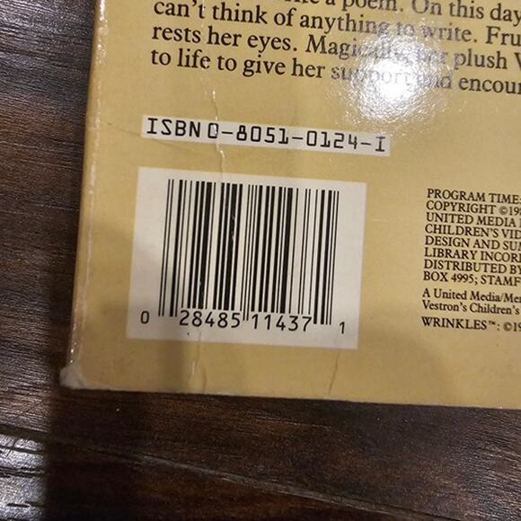 Wrinkles in Need of Cuddles VHS Tape 1988 Puppets Live-Action Childrens & Family - Picture 3 of 4